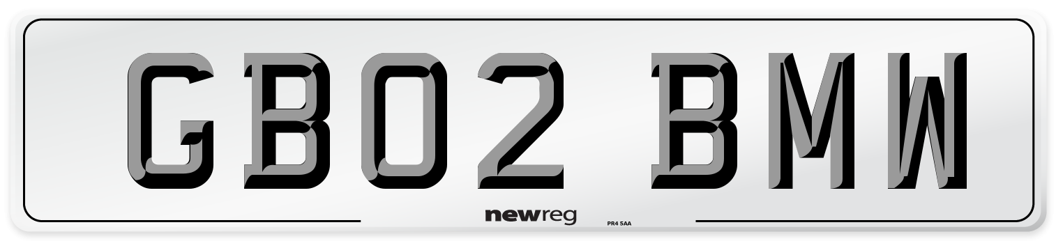 GB02 BMW Number Plate from New Reg